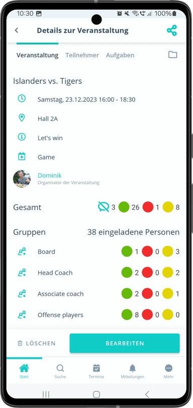 Gumb: scheduling Anmeldungen im Griff img