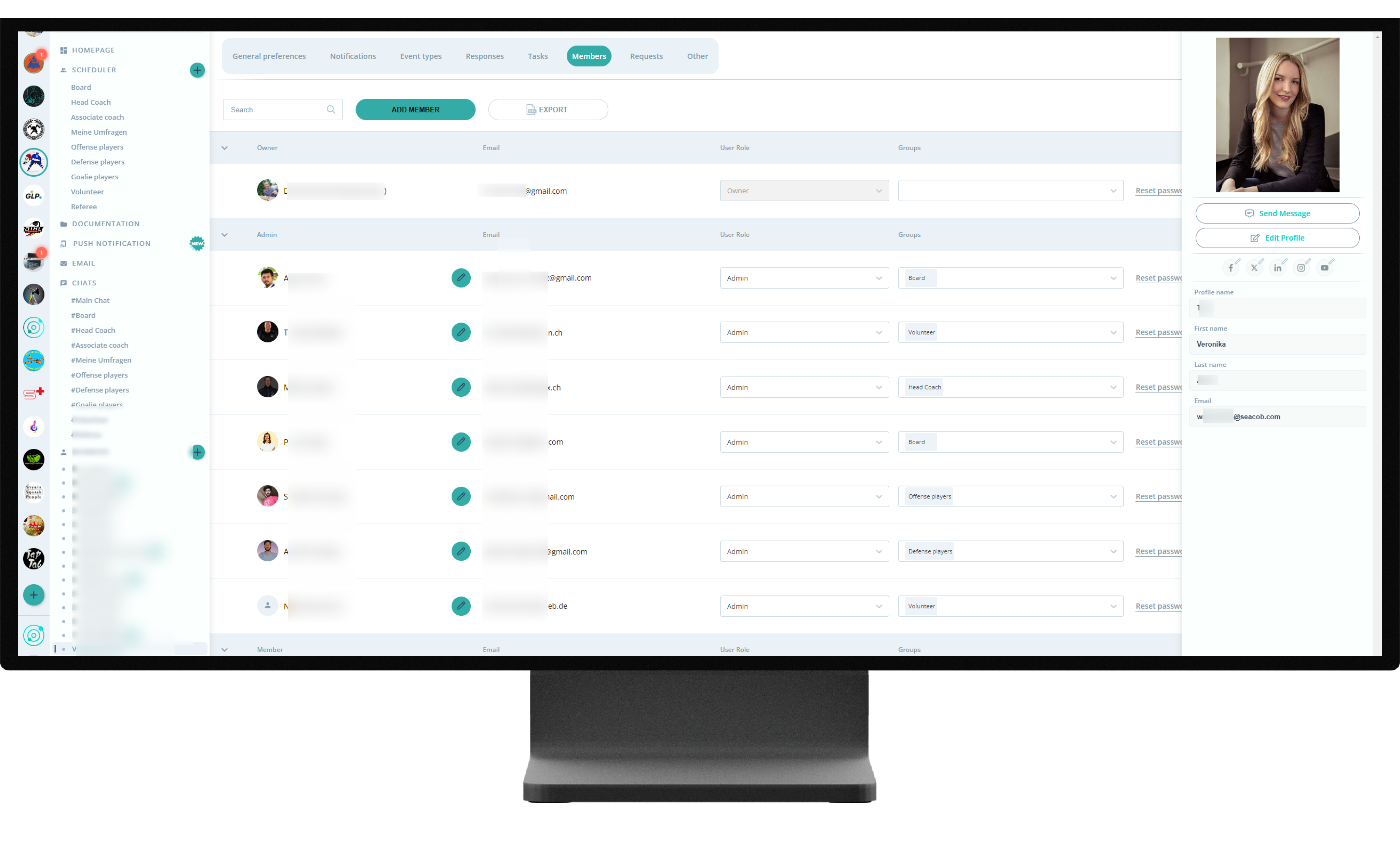 Scheduling Member Management img