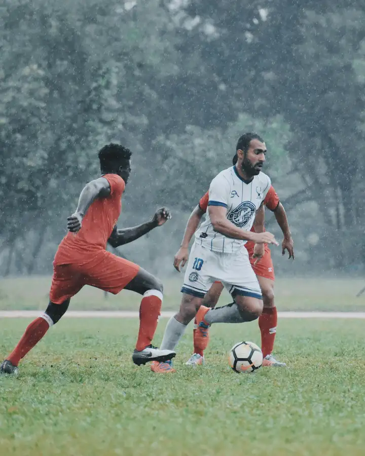 Colleagues playing corporate sports