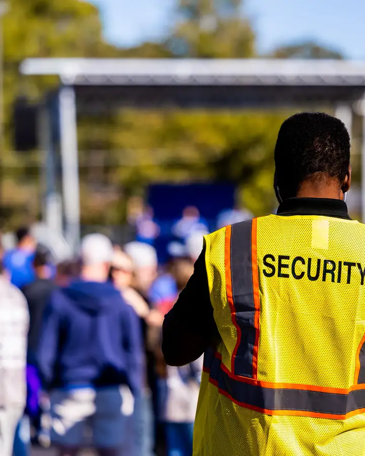 Security staff at an event
